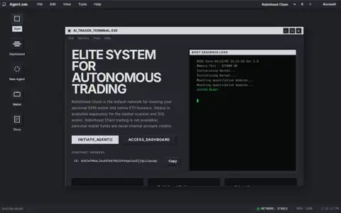 Final frame of the test run on agentexe.xyz