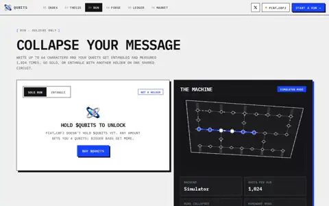 Final frame of the test run on getqubits.fun